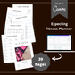 Editable Fitness Planner in Canva | Commercial Use