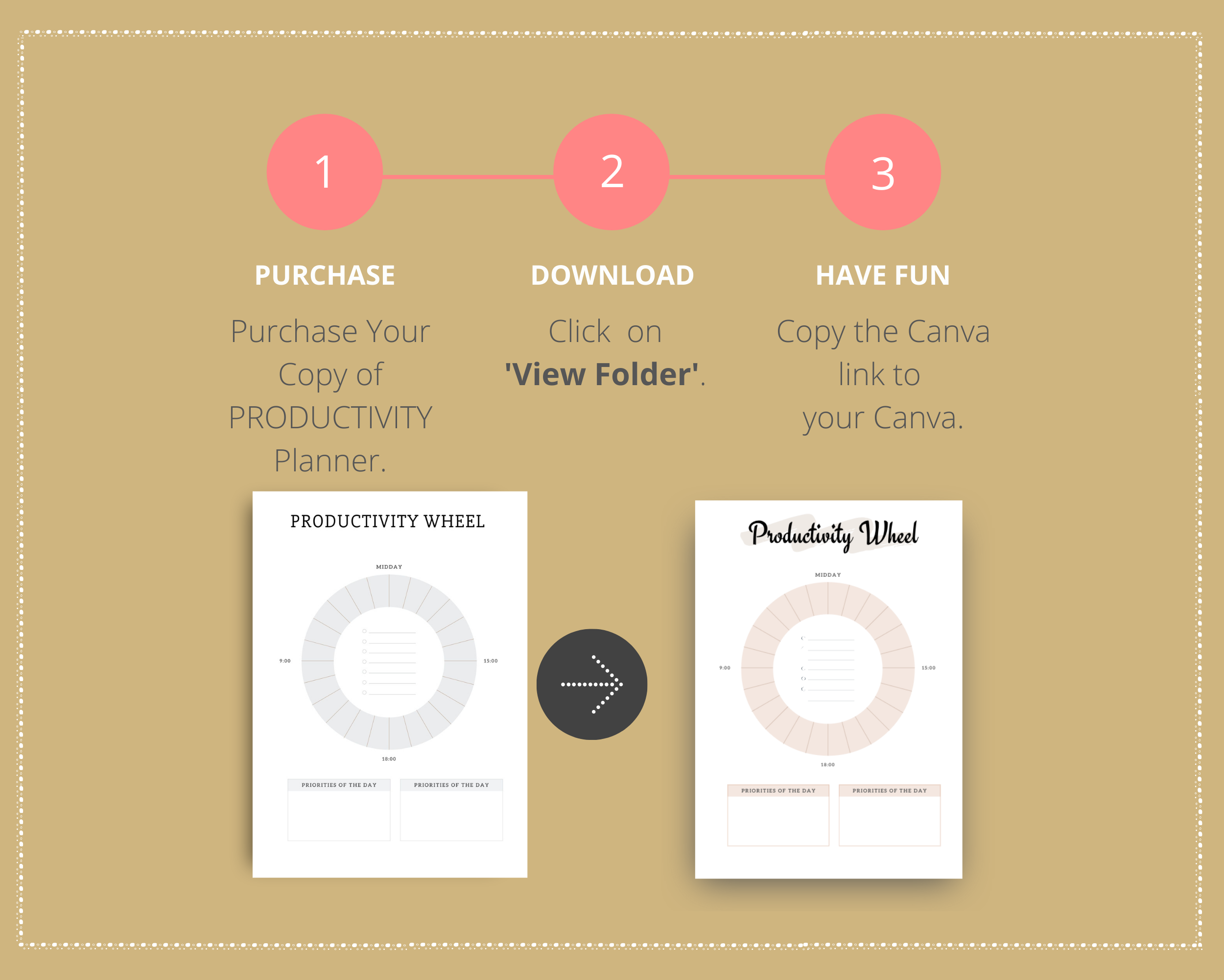 Editable To Do & Productivity Planner in Canva | Commercial Use