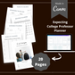 College Professor Planner | Canva Template Pack | Academic Planner Templates | Commercial Use