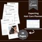 Editable Hair Care Planner in Canva | Canva Template Pack | Commercial Use