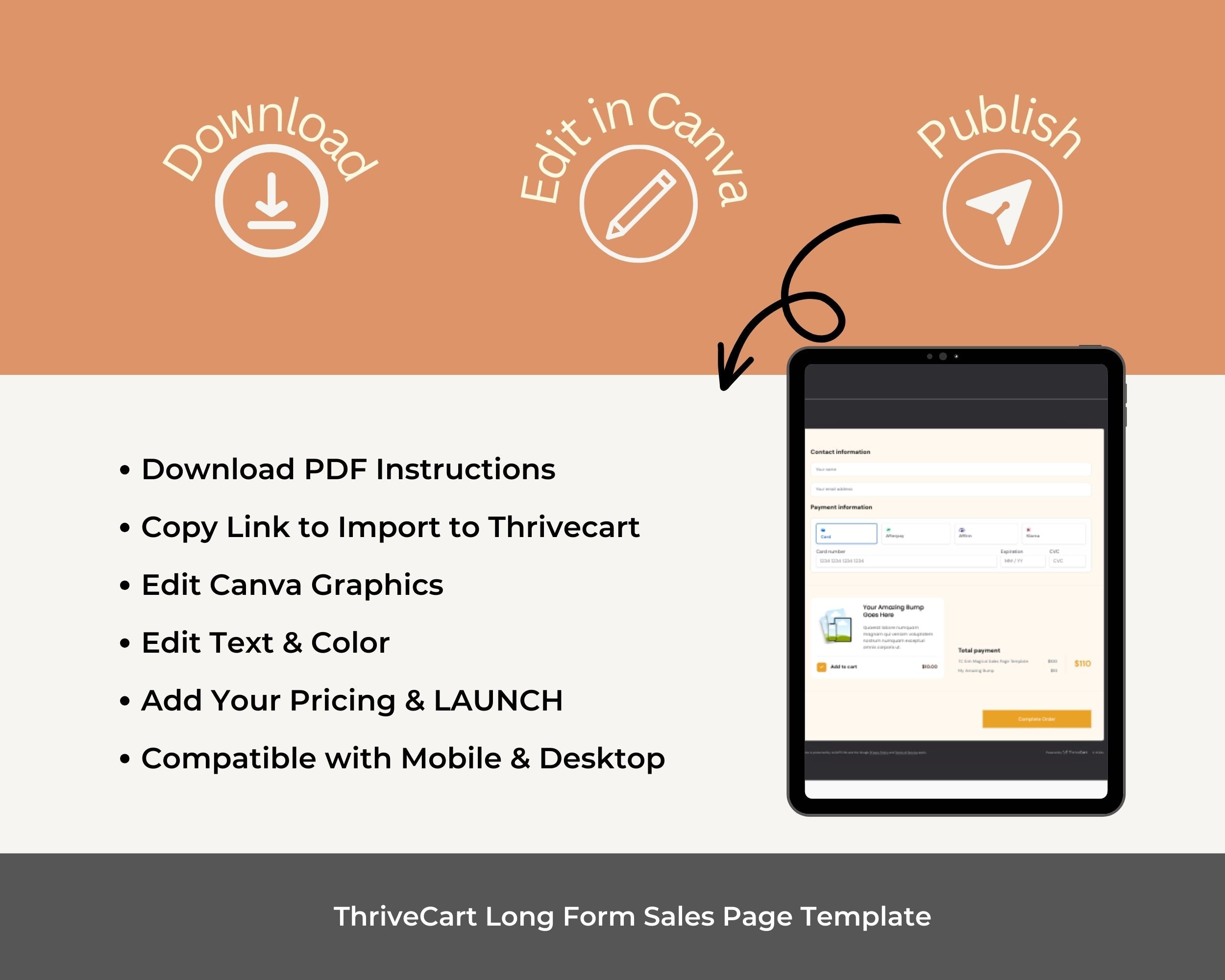 Magical Sales Page Template in ThriveCart