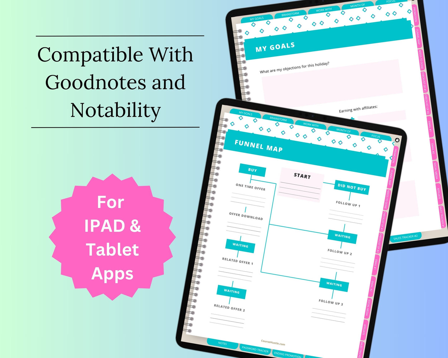 Holiday Promotional Digital Workbook | Hyperlinked PDF | Suitable with Goodness & Notability