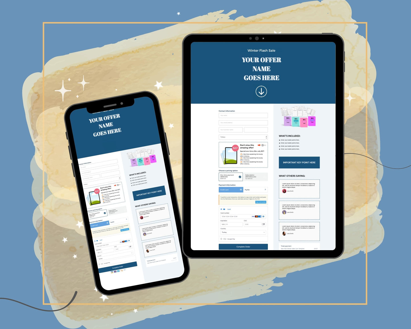 New Year ThriveCart Checkout Template