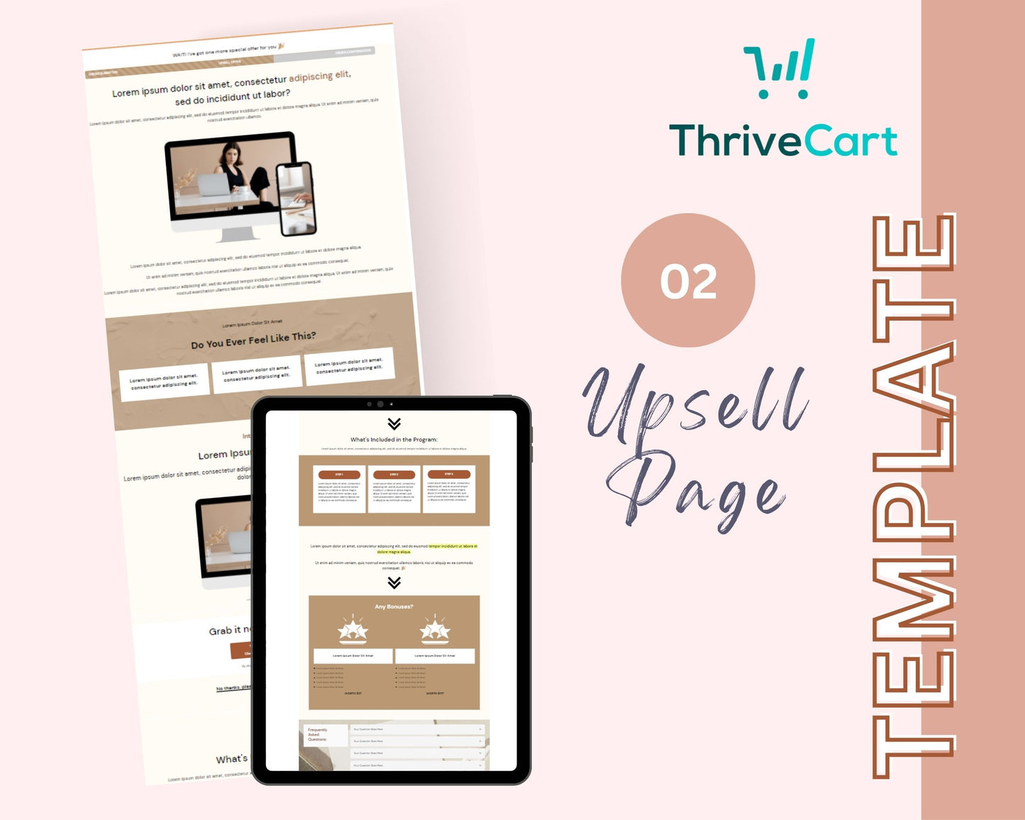 Boho ThriveCart 4-Page Sales Funnel Template