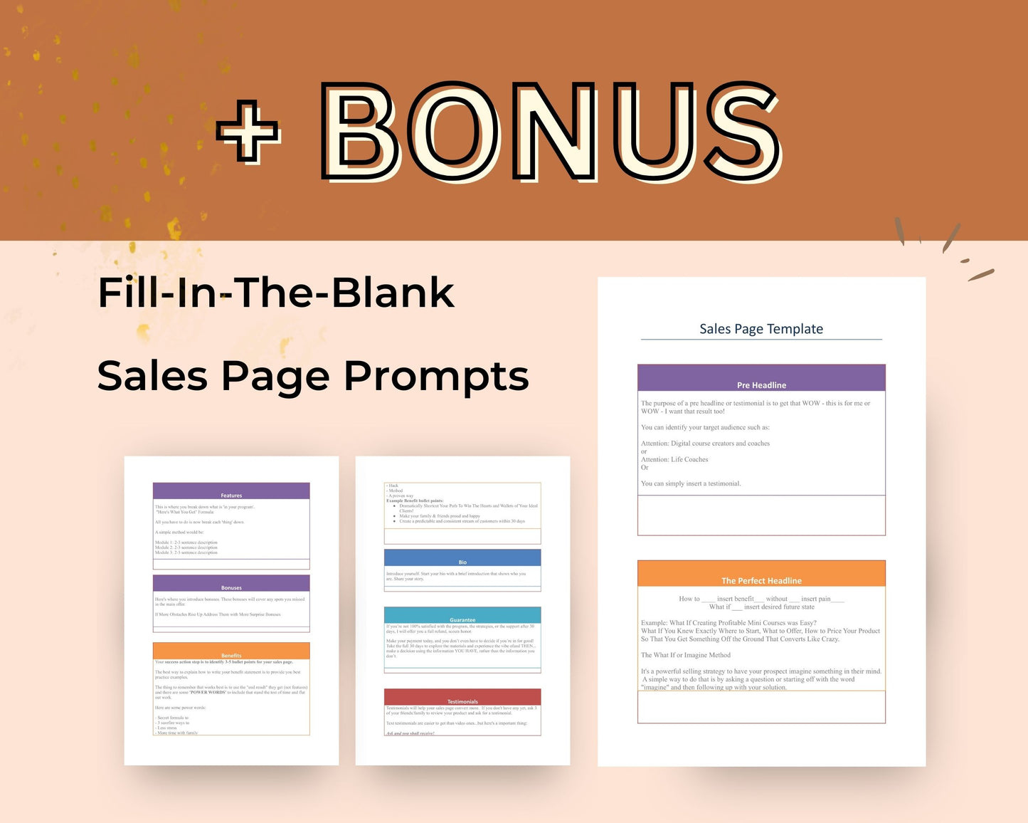 Autumn Small Offer Sales Page Template