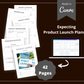 Editable Product Launch Planner Templates in Canva | Commercial Use