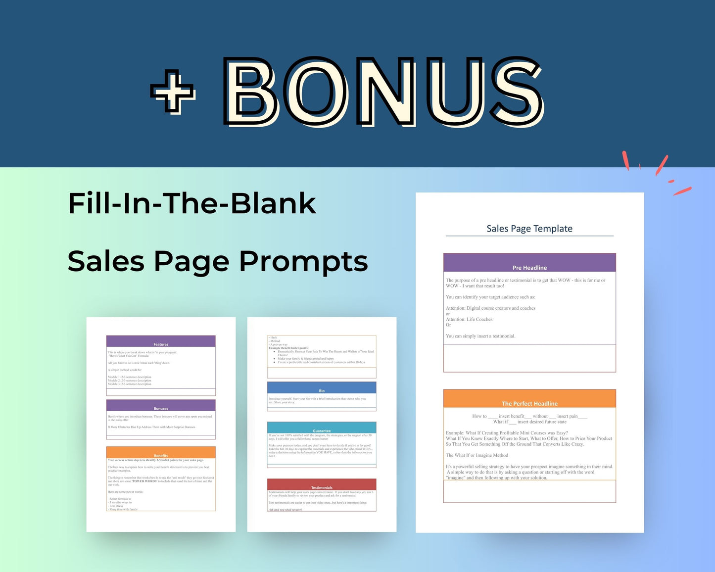 Winter Festive Sales Page Template