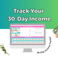 Side Hustle Income Planner Google Spreadsheet | Simple Side Hustle Income Google Sheets