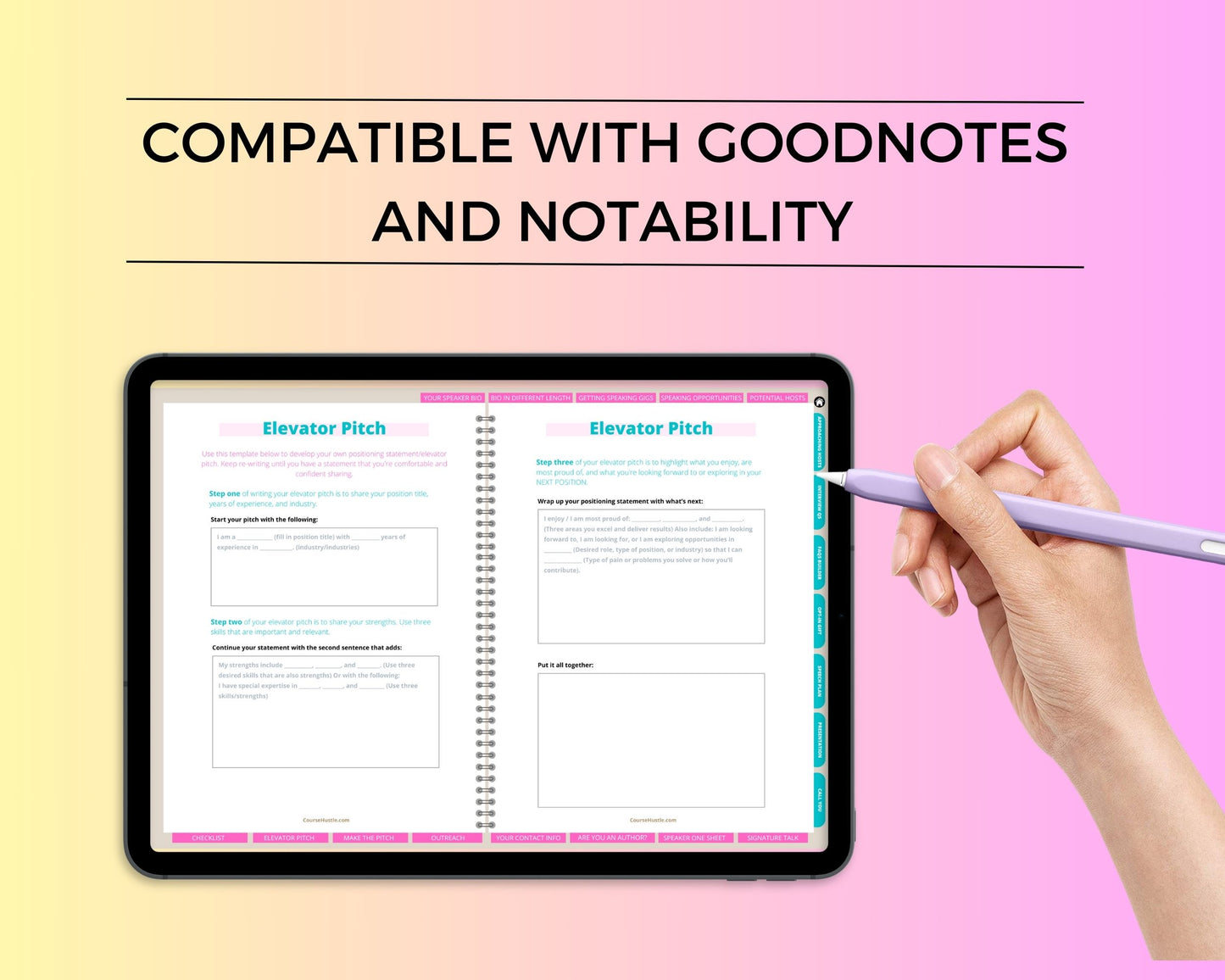 Online Speaking Opportunities Digital Workbook | Hyperlinked PDF | Suitable with Goodness & Notability