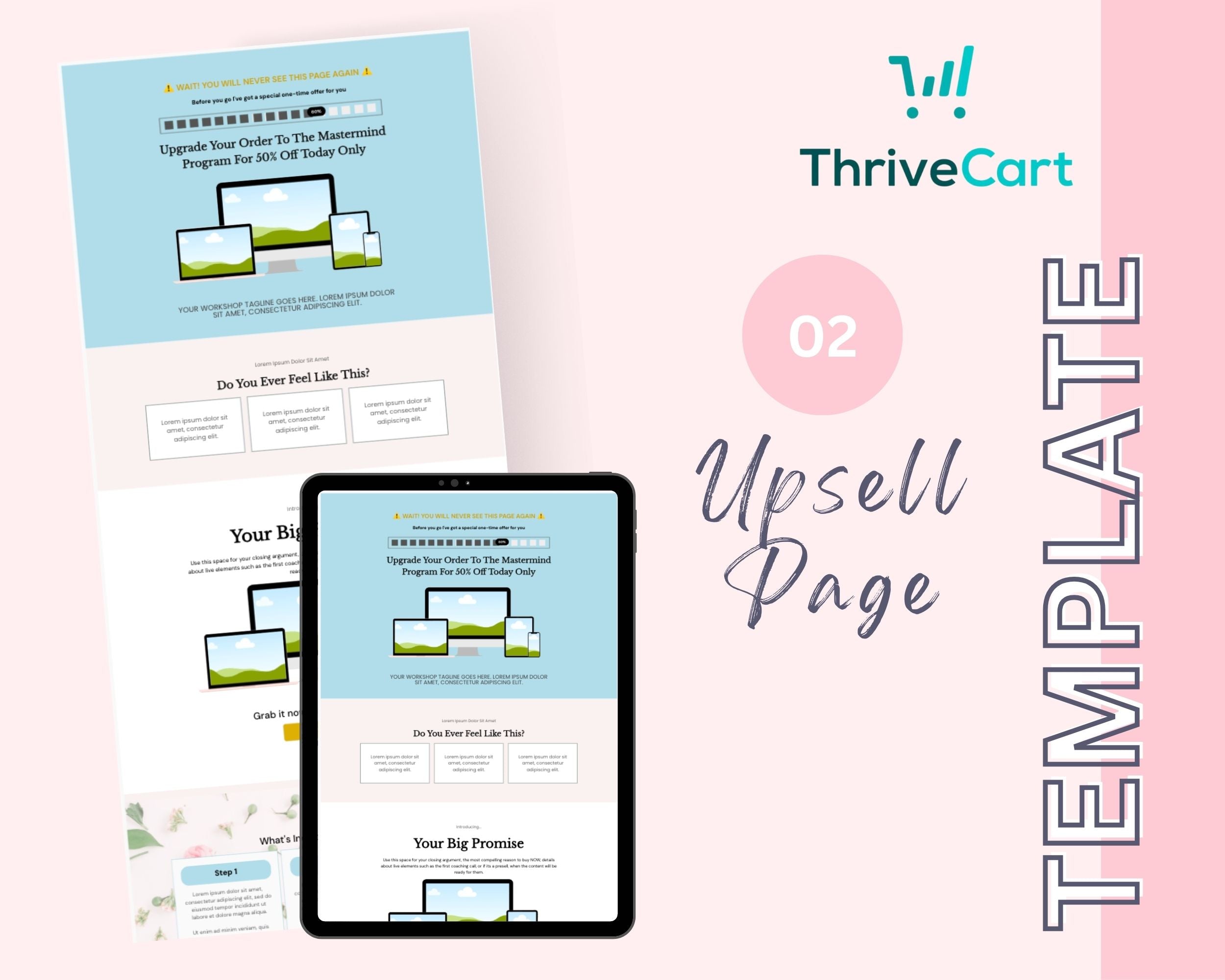 Tarot Enhanced ThriveCart 4-Page Sales Funnel Template