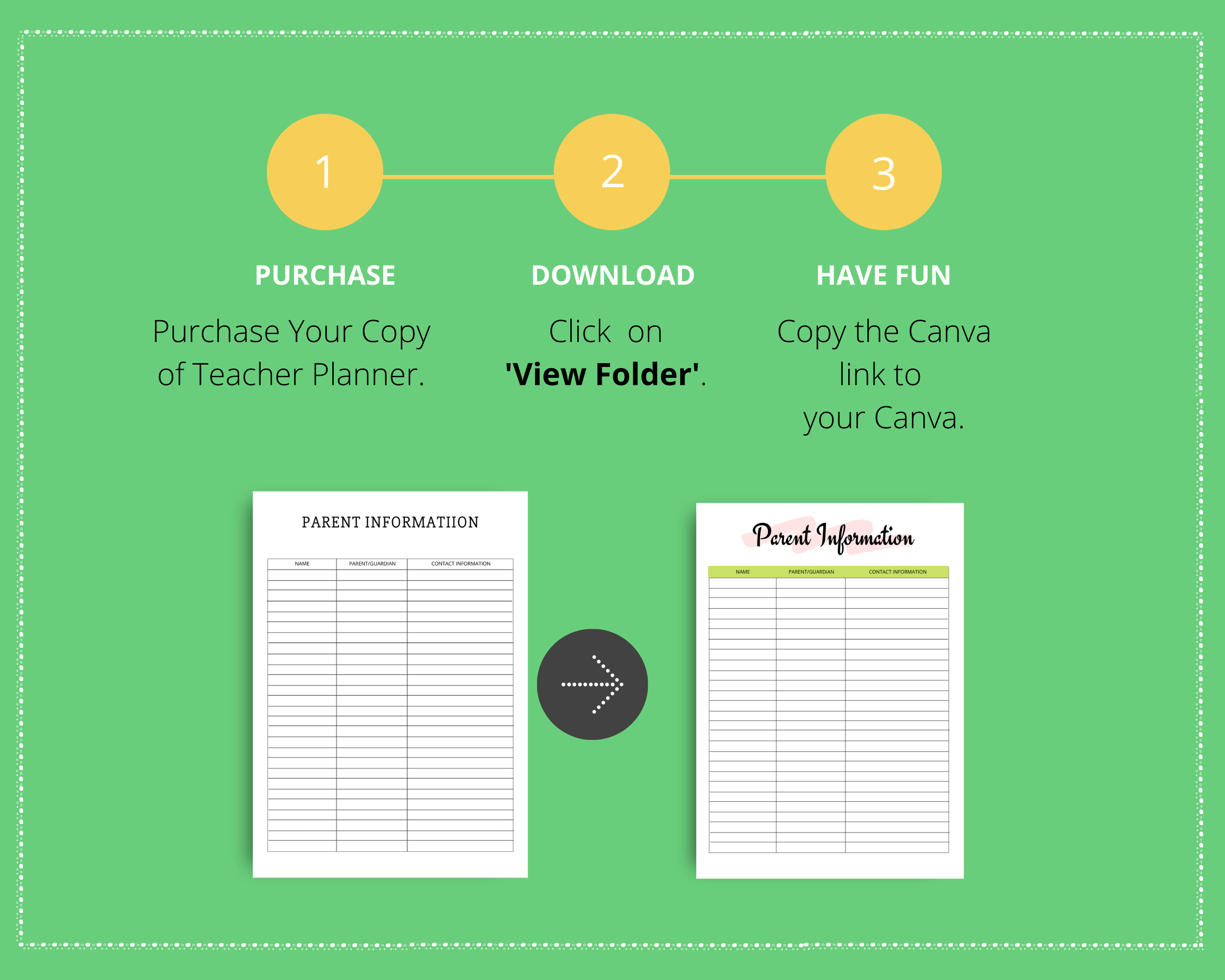 Editable Teacher Planner Templates in Canva | Commercial Use