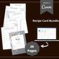Editable Recipe Binder Templates in Canva | Commercial Use