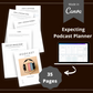 Editable Podcast Planner in Canva | Commercial Use