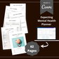 Editable Mental Health Therapy Planner in Canva | Commercial Use