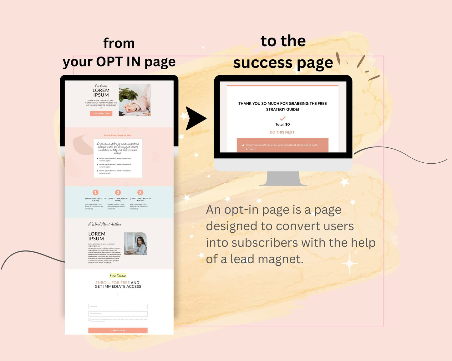 Blush ThriveCart Opt-In Page Template