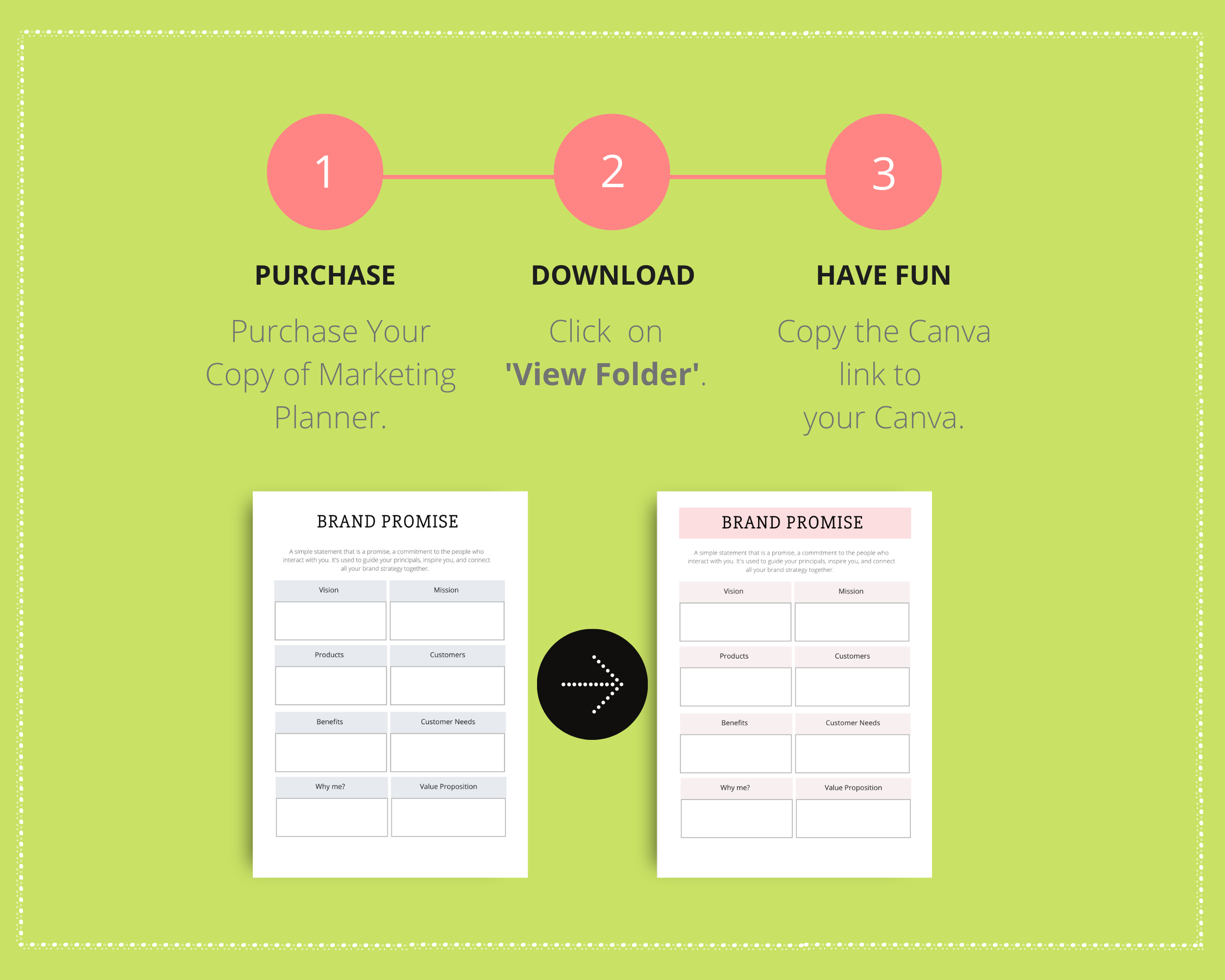 Editable Marketing Planner Templates in Canva | Commercial Use