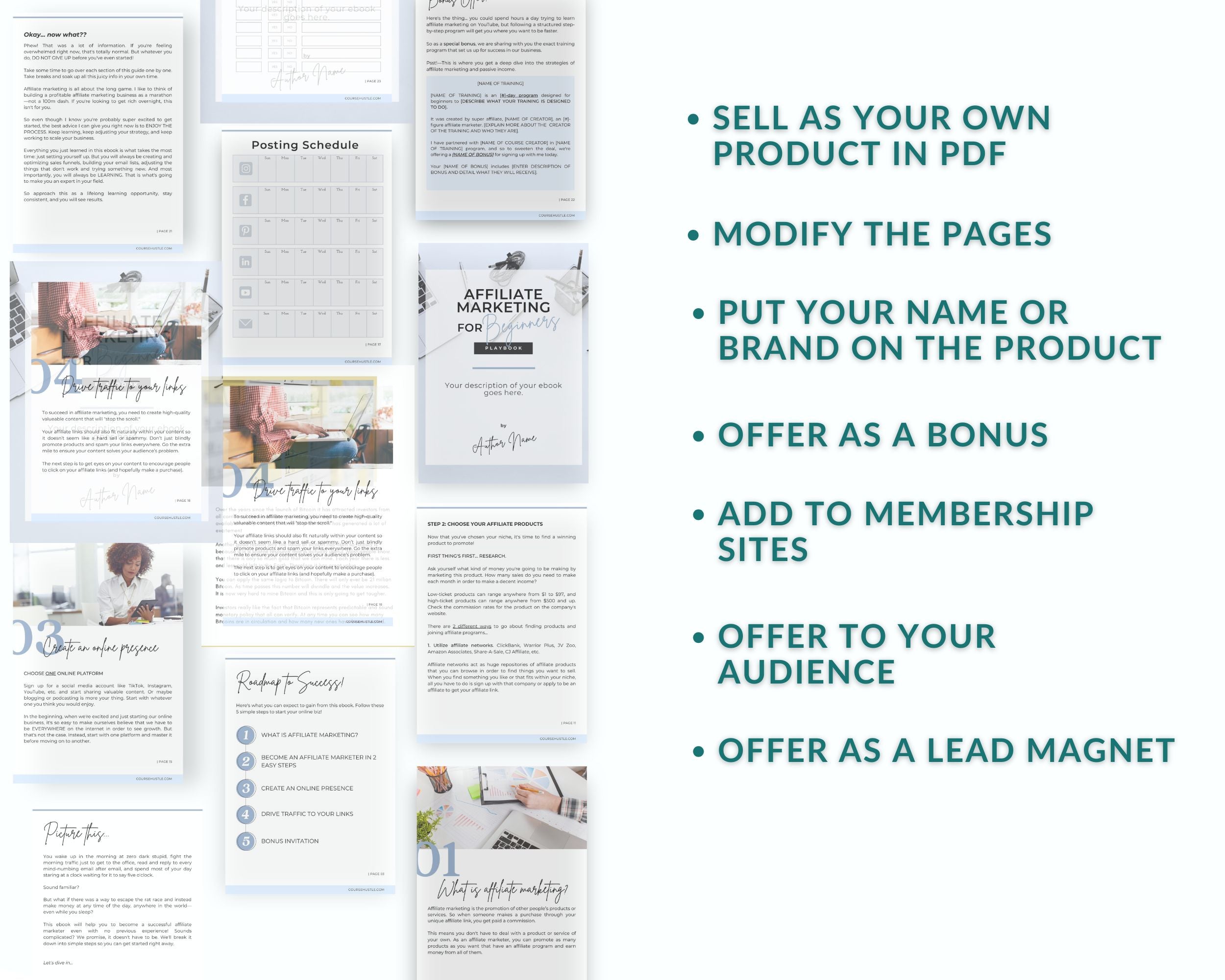 Done for You Affiliate Marketing Canva Playbook