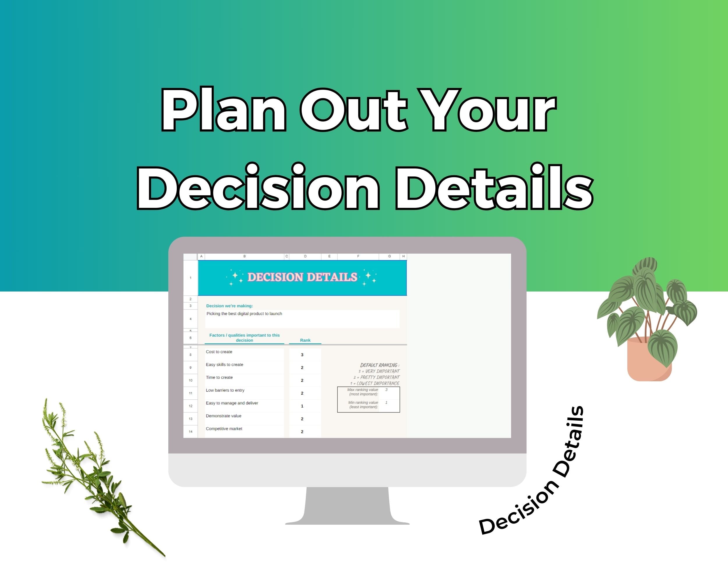 Decision Matrix Google Spreadsheet | Simple Decision Matrix Google Sheets