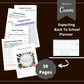 Editable Back to School Planner in Canva | Canva Template Pack | Commercial Use