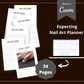 Editable Nail Art Planner in Canva | Canva Template Pack | Commercial Use