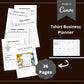 Editable Tshirt Business Planner in Canva | Commercial Use
