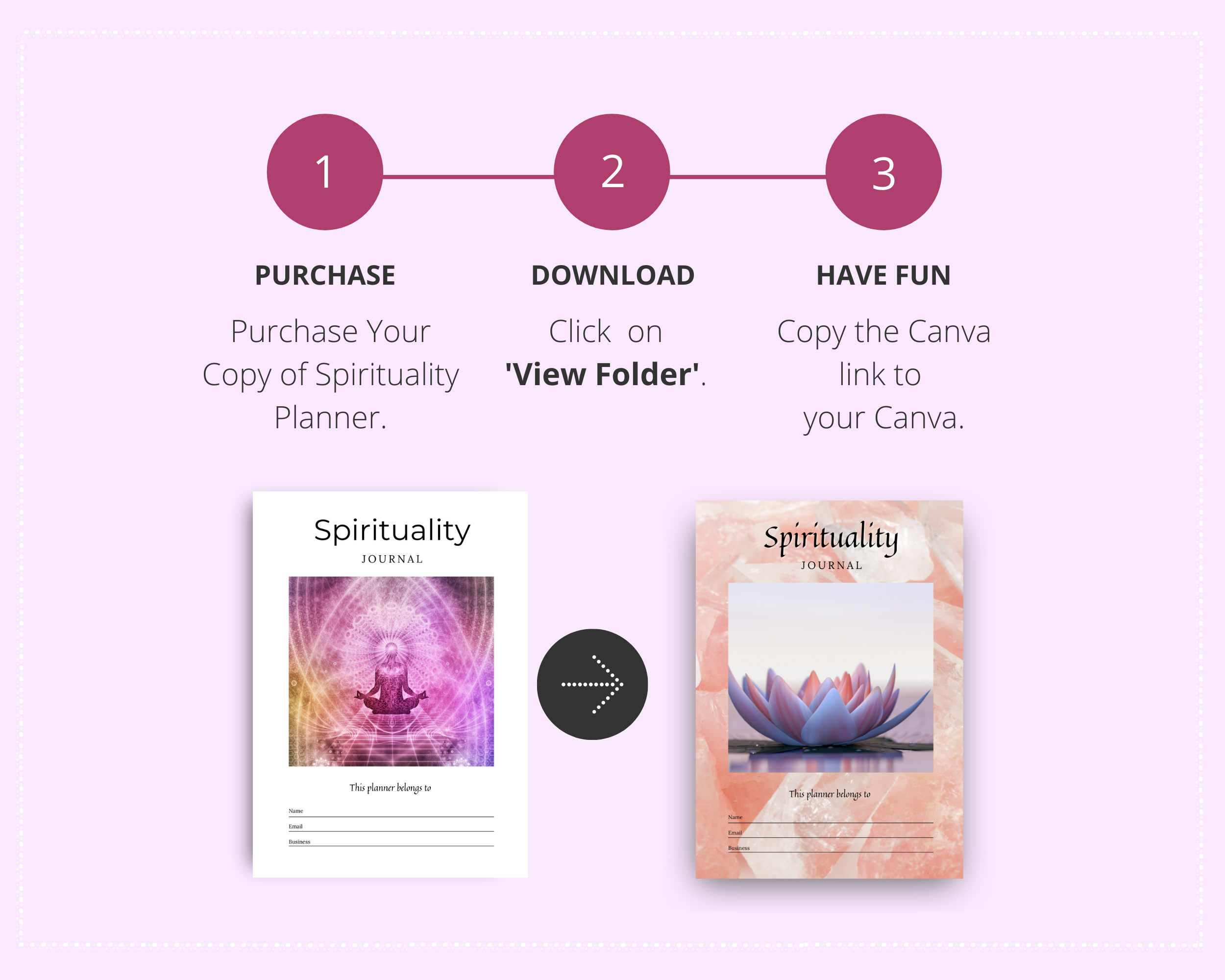 Editable Spirituality Journal in Canva | Commercial Use