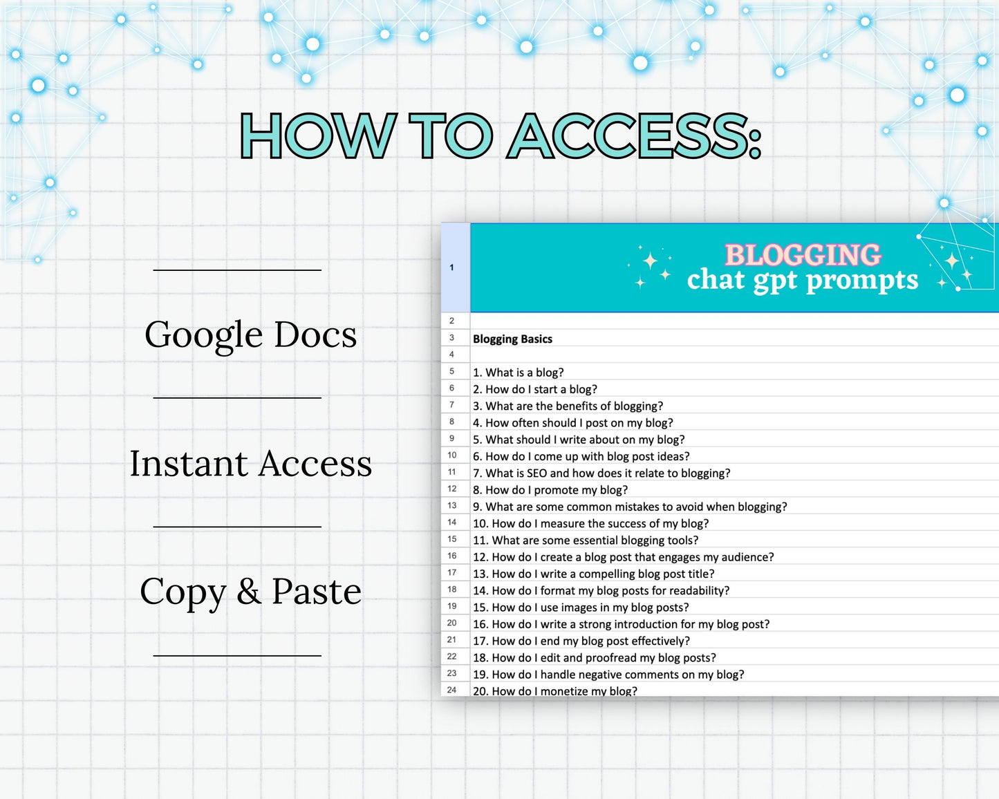 Chat GPT 800+ Blogging Prompts