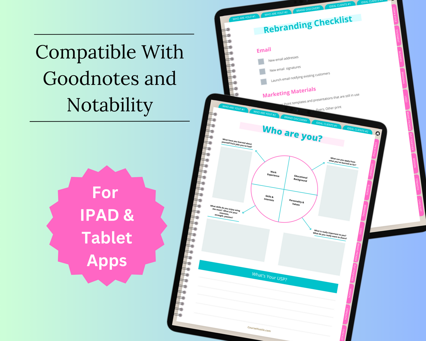 Brand Clarity Digital Workbook | Hyperlinked PDF | Suitable with Goodnotes & Notability