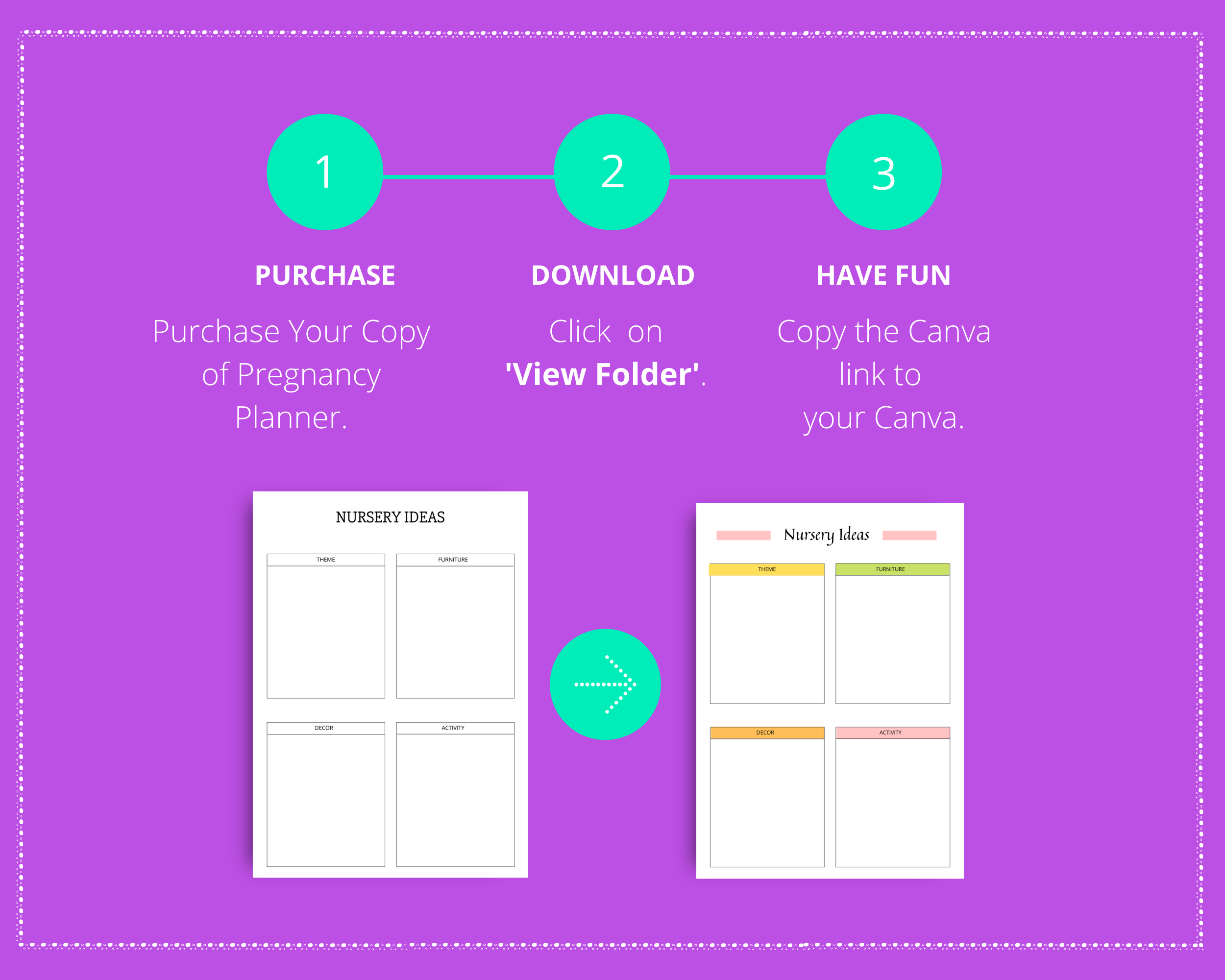 Editable Pregnancy Planner Templates in Canva | New Mom Planner Templates | Commercial Use