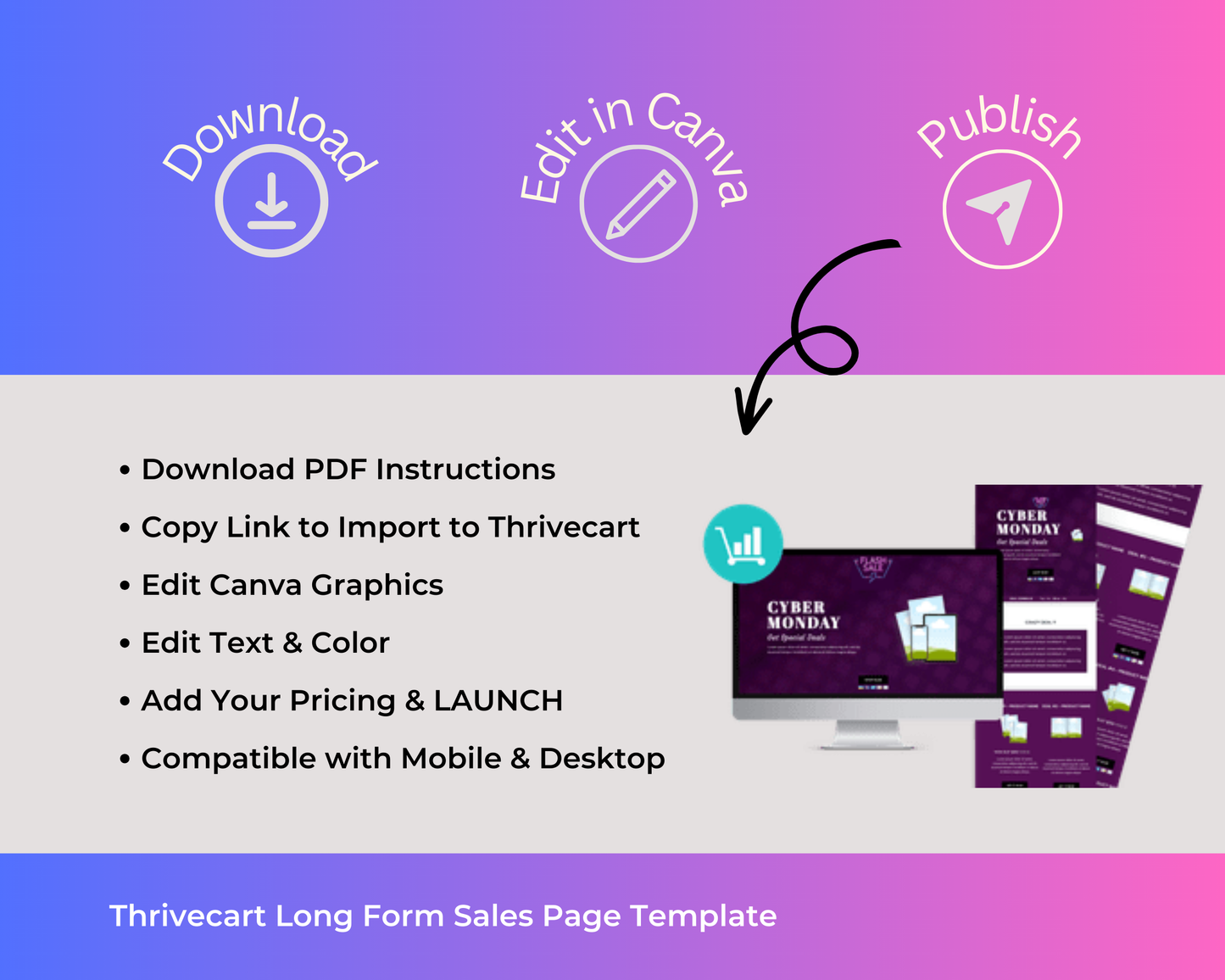 Cyber Monday Enhanced Sales Page Template