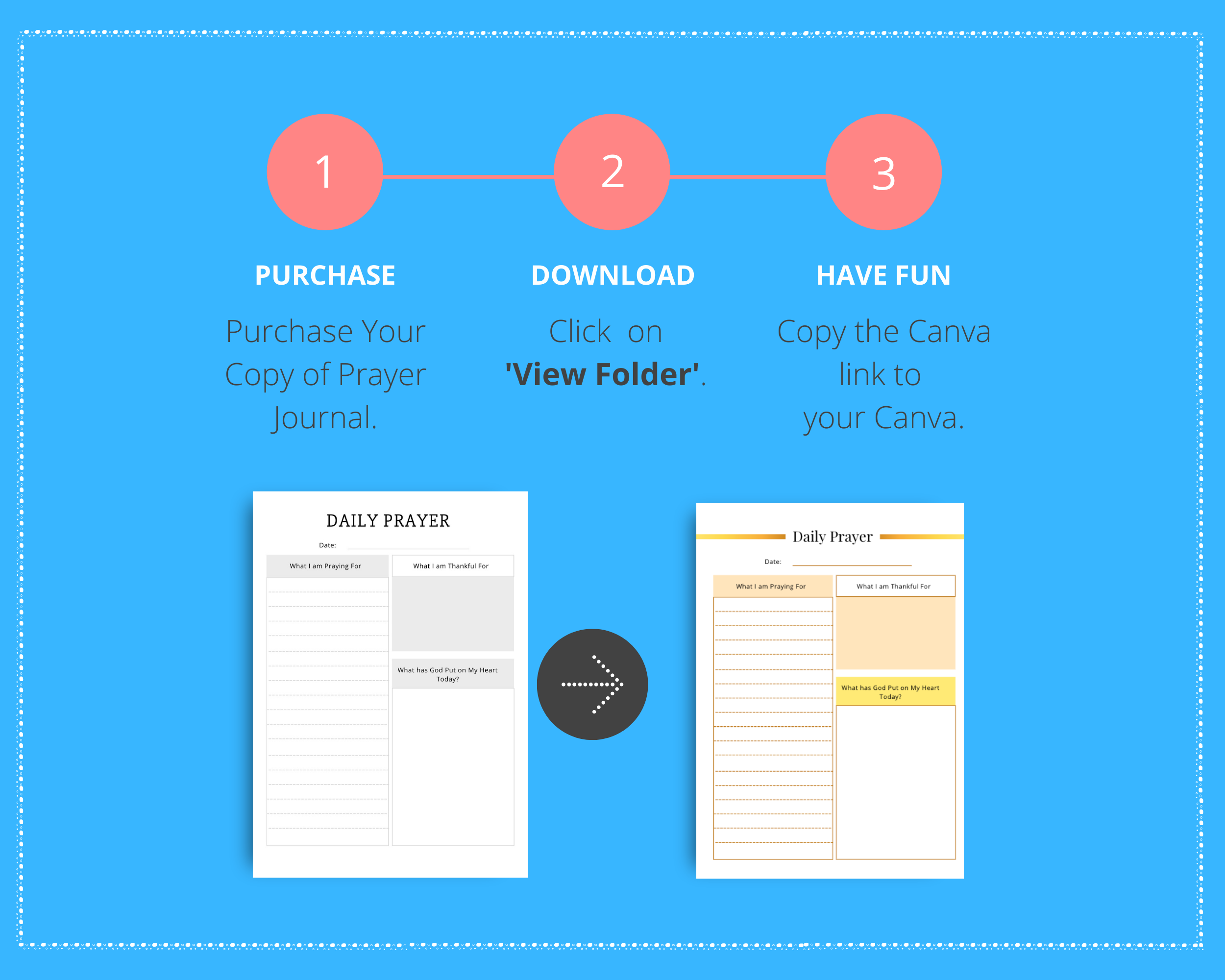Editable Prayer Journal in Canva | Commercial Use