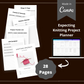 Editable Knitting Project Planner in Canva | Canva Template Pack | Commercial Use