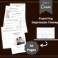 Editable Depression Therapy Planner in Canva | Commercial Use
