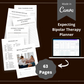 Editable Bipolar Therapy Planner in Canva | Commercial Use