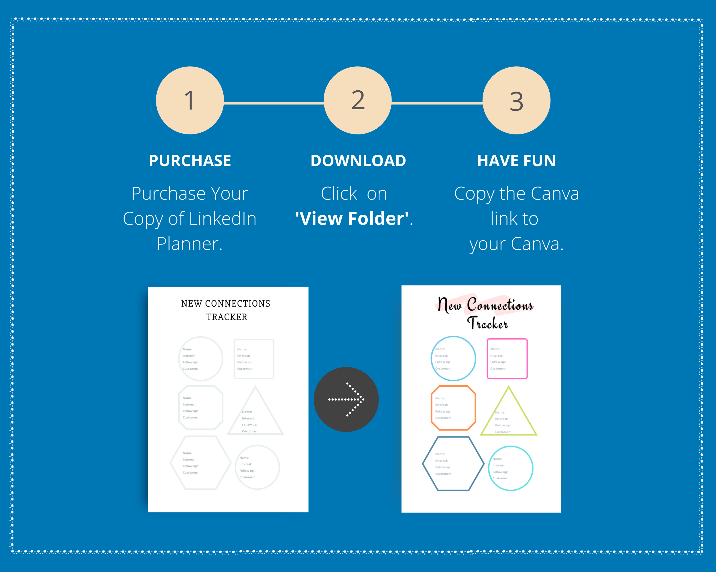 Editable LinkedIn Planner in Canva | Commercial Use