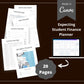 Editable Student Finance Planner in Canva | Commercial Use