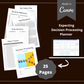 Editable Decision Processing Planner Template in Canva | Canva Template Pack | Commercial Use