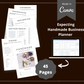 Editable Handmade Craft Planner Templates in Canva | Commercial Use