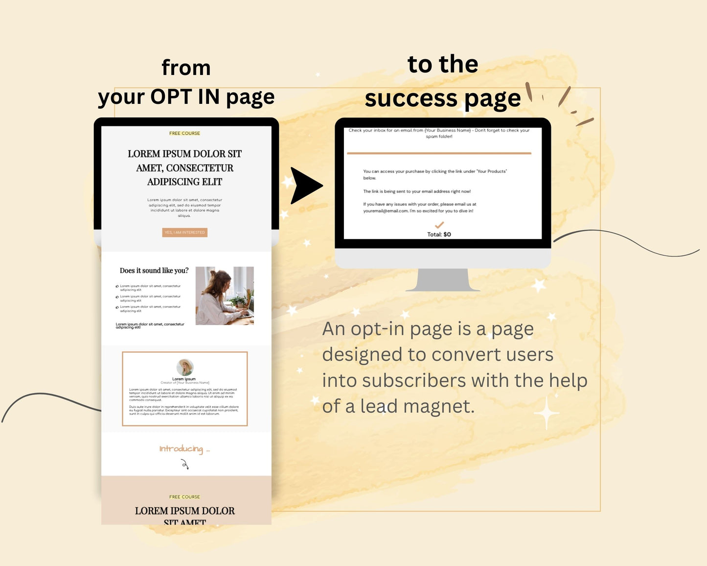 Boho ThriveCart Opt In Page Template