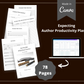 Editable Author Productivity Planner Template in Canva | Canva Template Pack | Author Productivity Template | Commercial Use