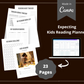 Editable Kids Reading Planner in Canva | Canva Template Pack | Commercial Use