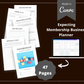Editable Membership Business Planner in Canva | Commercial Use