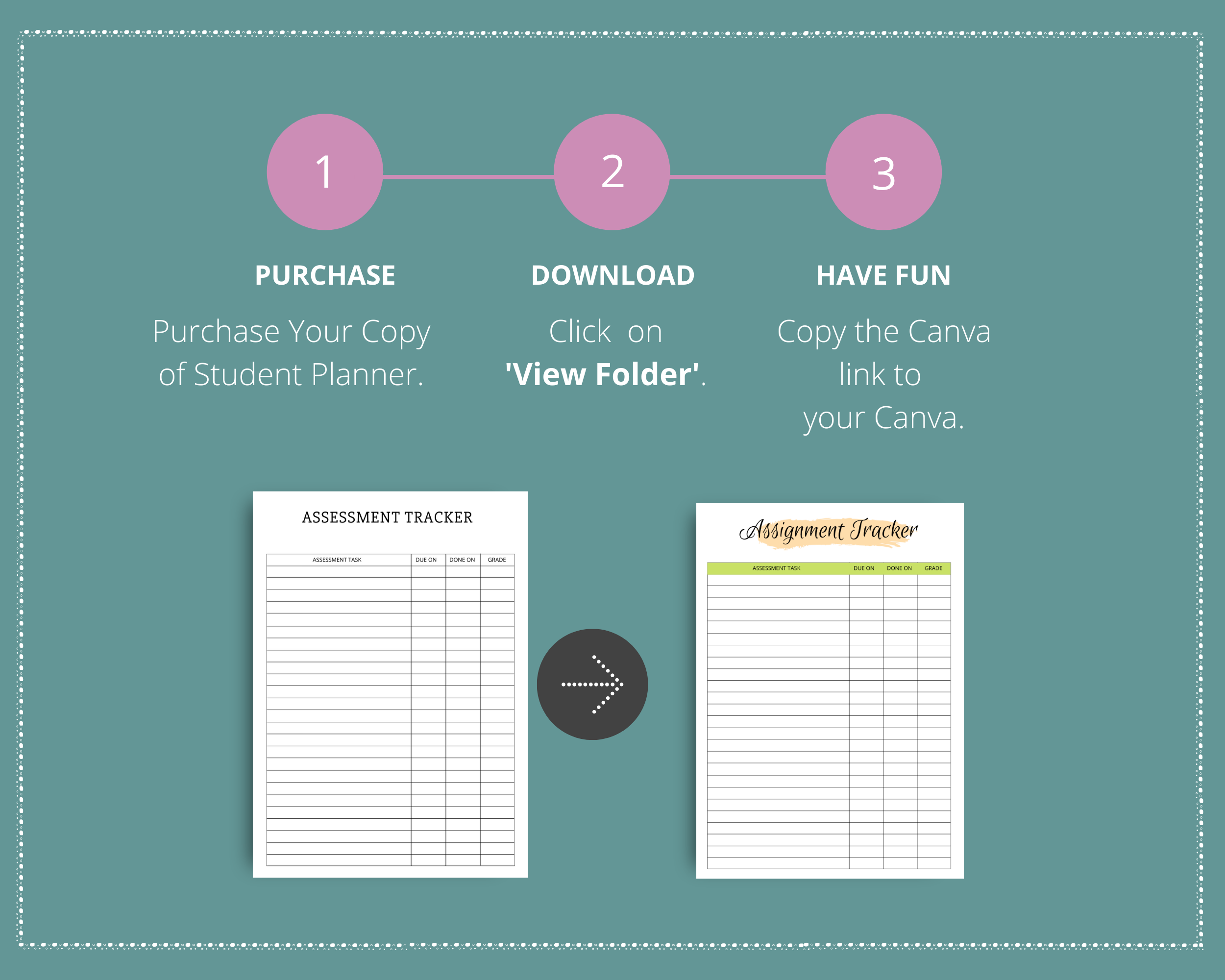 Editable Student Planner Templates in Canva | Commercial Use