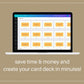 44 Questions Family Edition Cards | Canva Inspirational Cards | Commercial Use