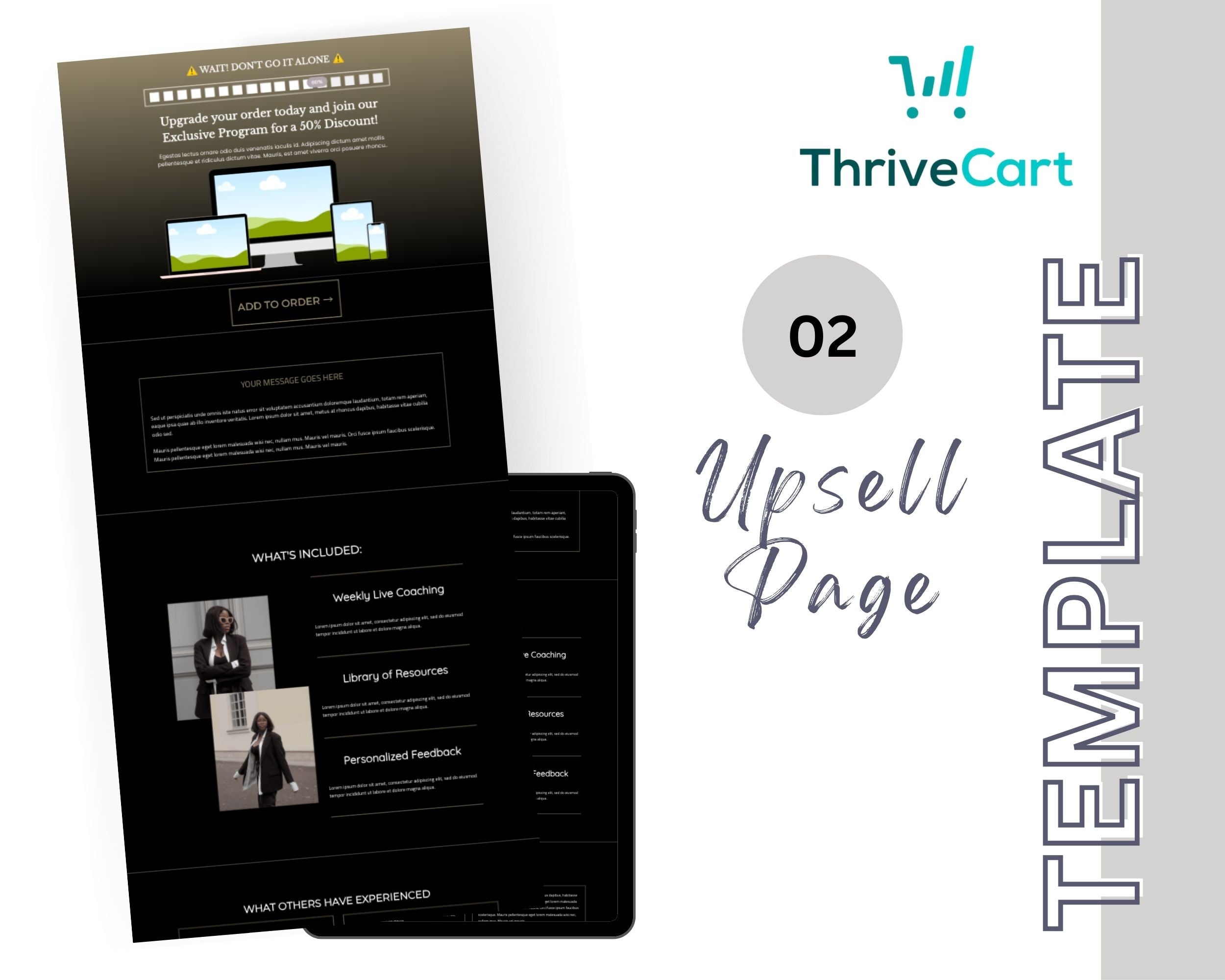 Dark Night Enhanced ThriveCart 4-Page Sales Funnel