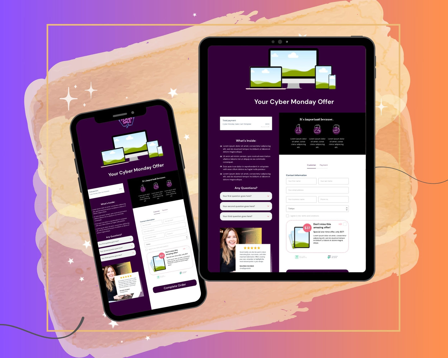 Cyber Monday ThriveCart Checkout Template