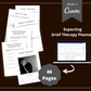Editable Grief Therapy Planner in Canva | Commercial Use