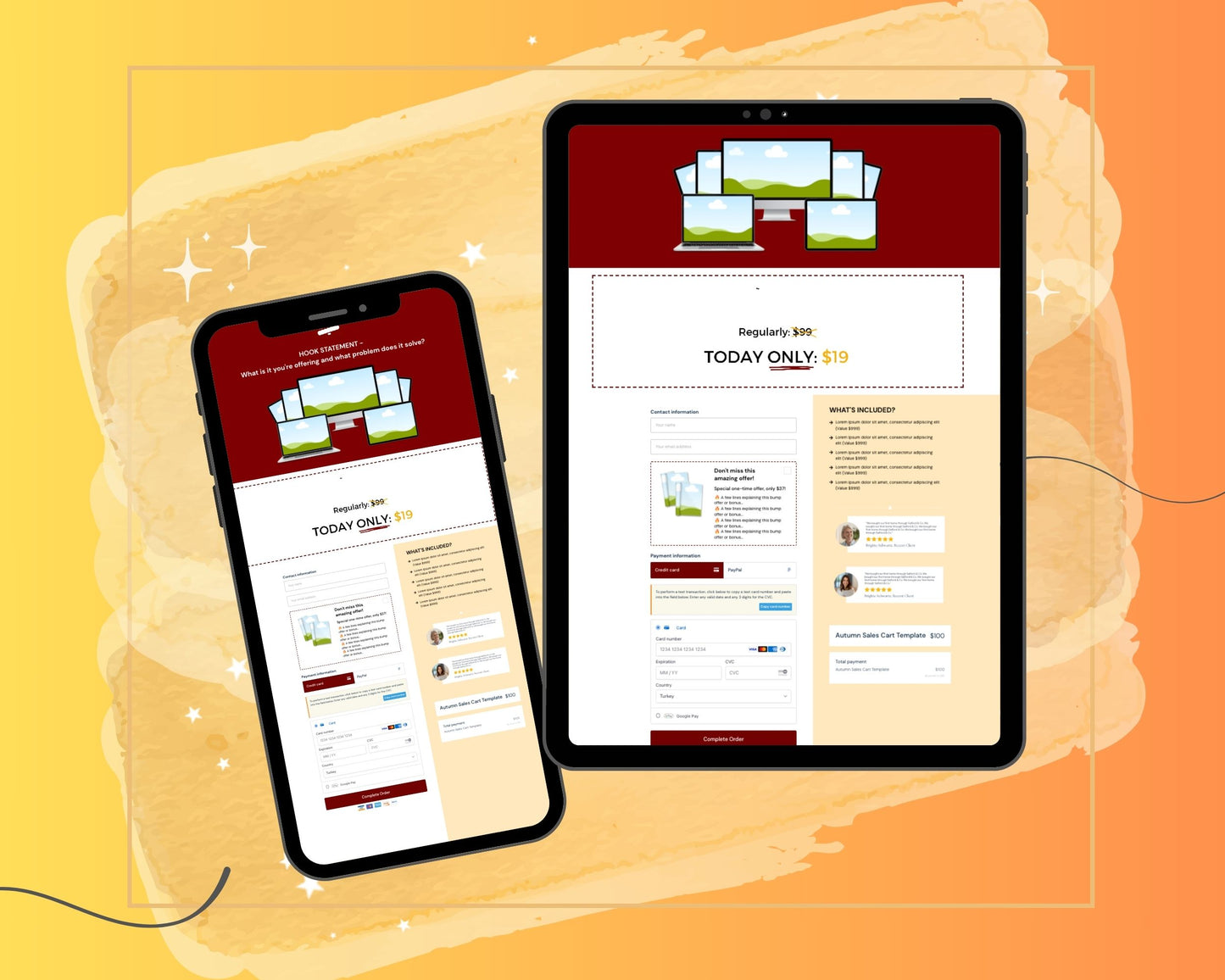 Autumn Halloween ThriveCart Checkout Template