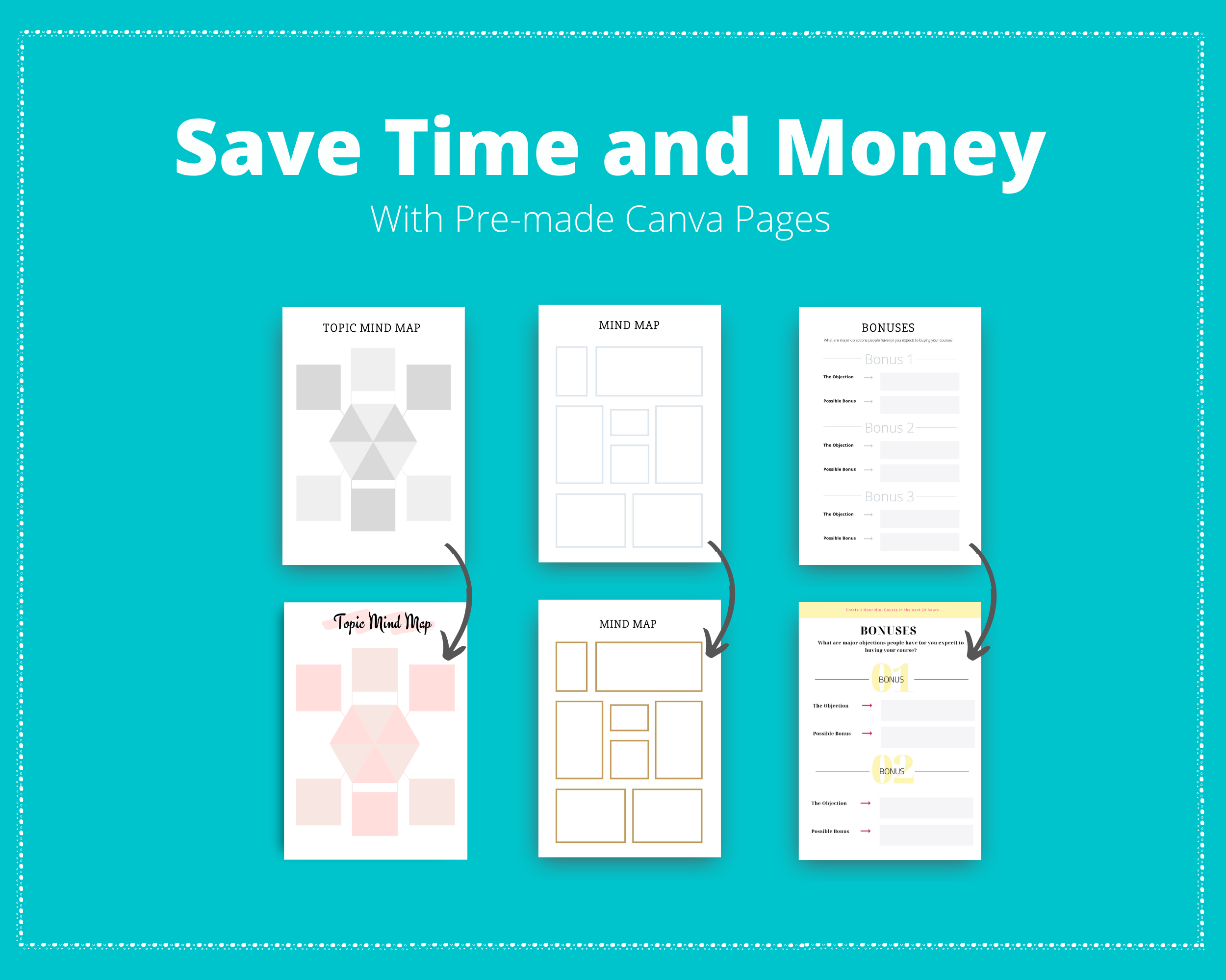 Editable Course Creation Planner in Canva | Commercial Use