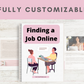 Editable Finding a Job Online | Done-for-You Ebook in Canva